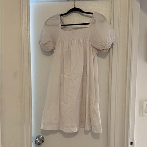 Madewell White Smocked Dress